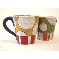 Wheel Thrown Stoneware Mugs by Dwo Wen Chen Wheel Thrown Stoneware Mugs by Dwo Wen Chen