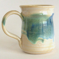 Hand Thrown Porcelane Mug by Richard Rising Hand Thrown Porcelane Mug by Richard Rising