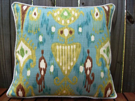 Designer Fabric Cotton Pillow Designer Fabric Cotton Pillow by Anitascasa
