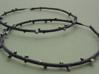 See larger view of these large Twig Dot Earrings by Reagan Hayhurst Large Twig Dot Earrings by Reagan Hayhurst